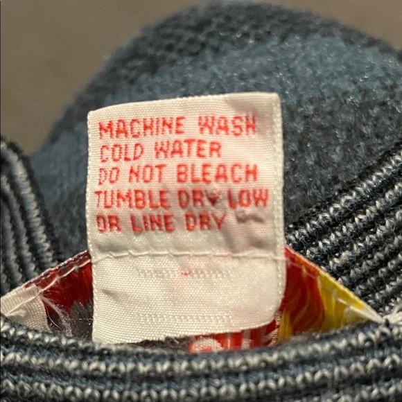 Energie Women’s Vintage Crewneck Sweater - Black Blue and Gray - Picture 3 of 4